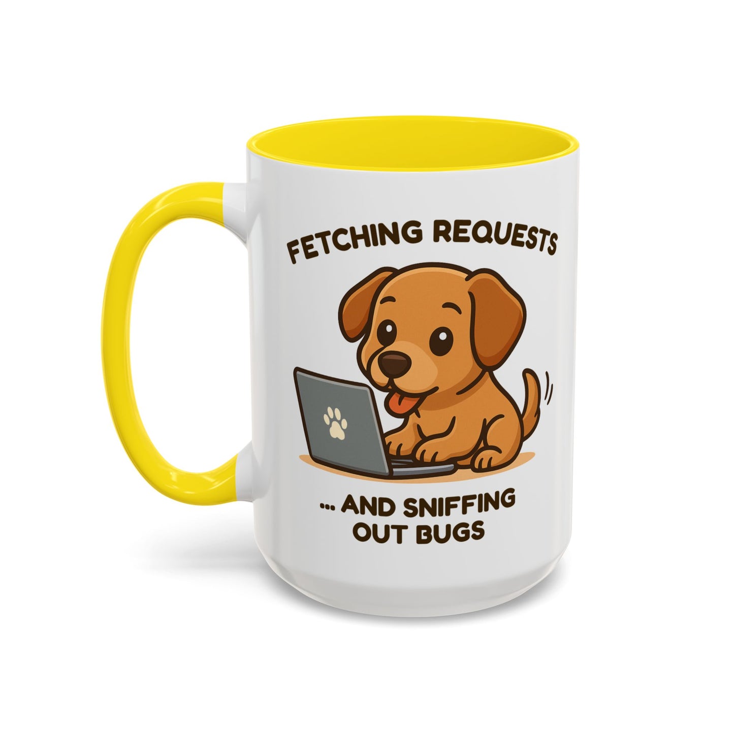 Cute Dog Lover Programmer Mug - Funny Dog Coffee Cup - Gift for Dog Mom or Dog Dad - Pet Owner Gift - Puppy Themed Mug - Gift for Him or Her