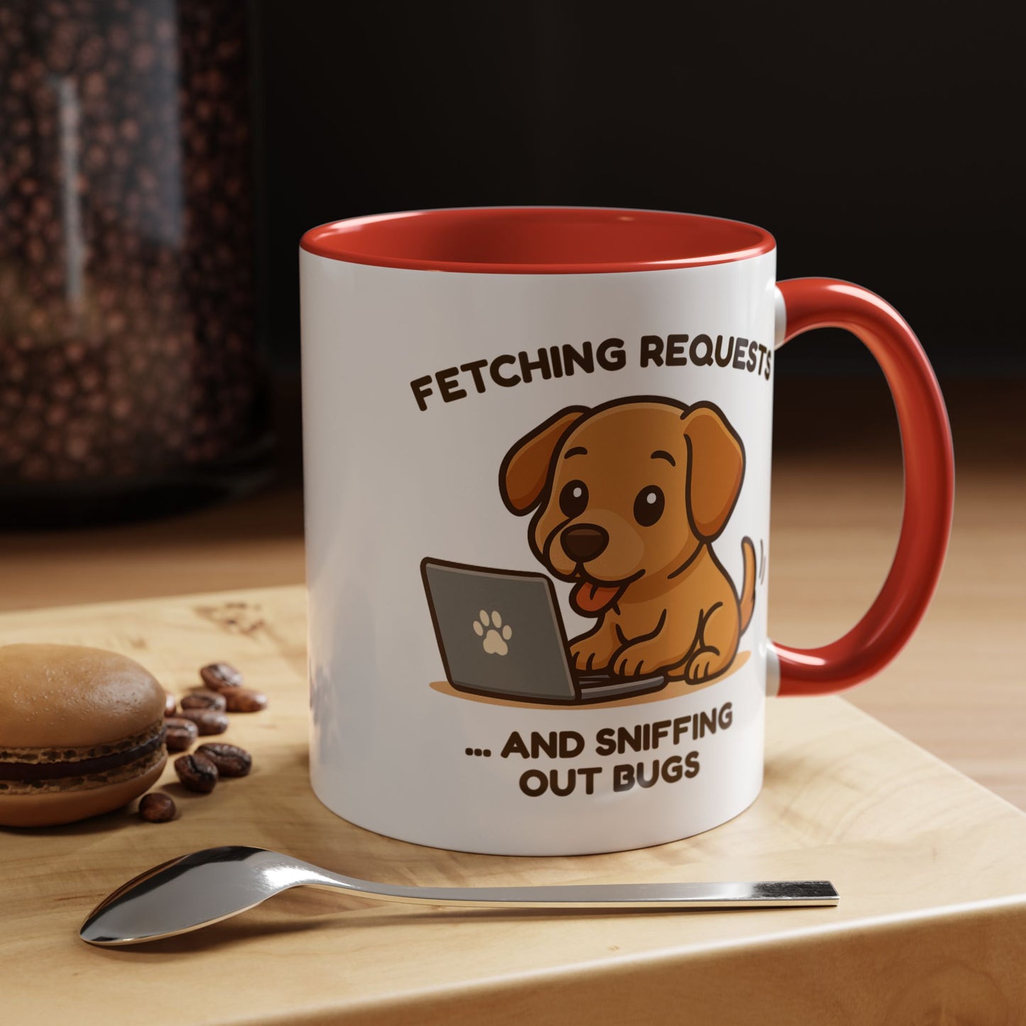 Cute Dog Lover Programmer Mug - Funny Dog Coffee Cup - Gift for Dog Mom or Dog Dad - Pet Owner Gift - Puppy Themed Mug - Gift for Him or Her