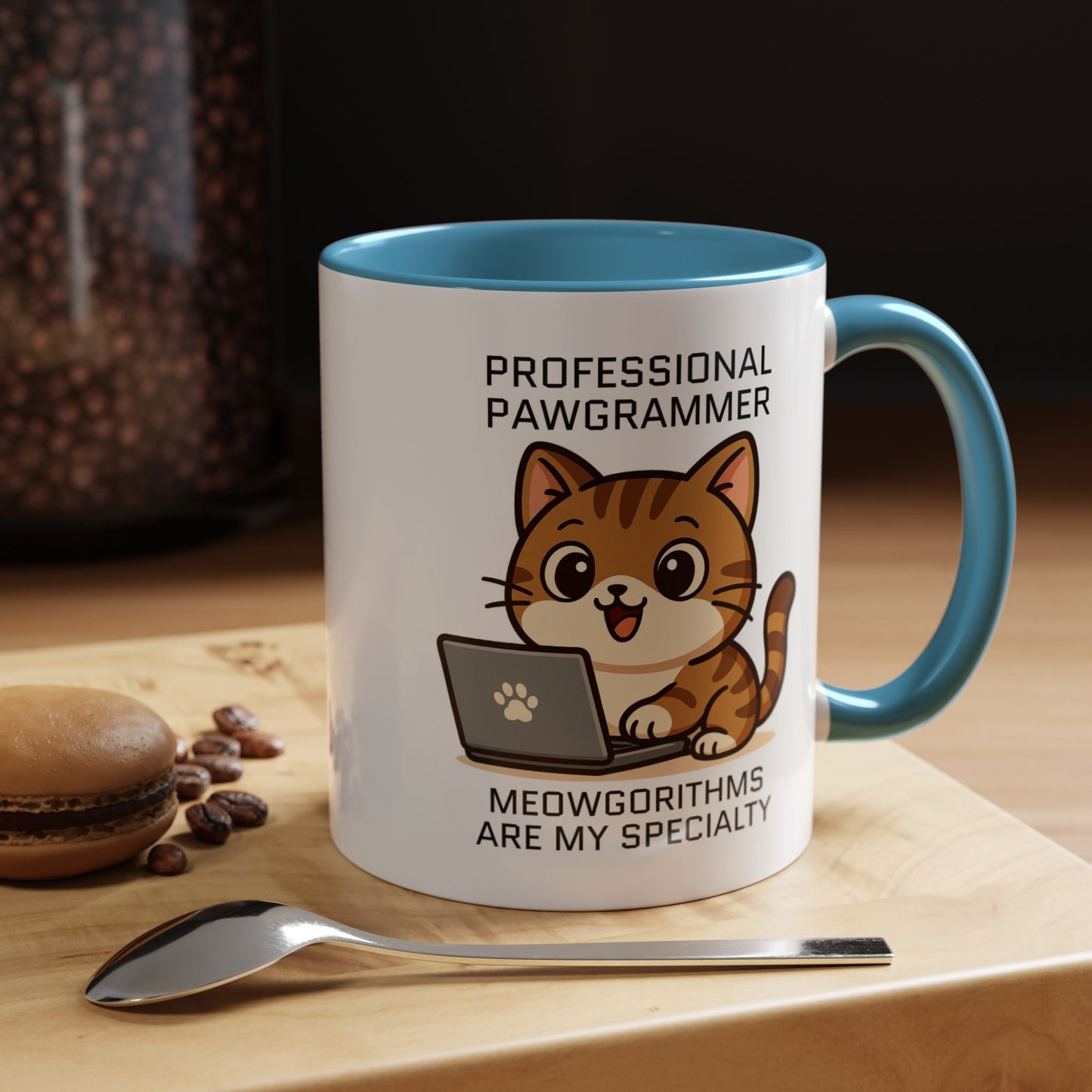 Funny Cat Programmer Mug - Cat Lover Gift - Gift for Him or Her - Coding Mug for Developers - Geeky Tech Coffee Cup - Meowgorithm Joke Mug
