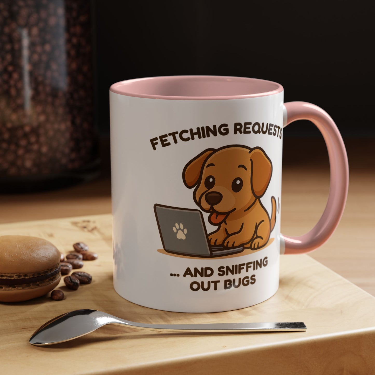 Cute Dog Lover Programmer Mug - Funny Dog Coffee Cup - Gift for Dog Mom or Dog Dad - Pet Owner Gift - Puppy Themed Mug - Gift for Him or Her