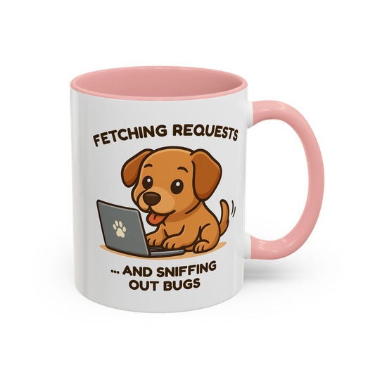 Cute Dog Lover Programmer Mug - Funny Dog Coffee Cup - Gift for Dog Mom or Dog Dad - Pet Owner Gift - Puppy Themed Mug - Gift for Him or Her