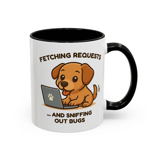 Cute Dog Lover Programmer Mug - Funny Dog Coffee Cup - Gift for Dog Mom or Dog Dad - Pet Owner Gift - Puppy Themed Mug - Gift for Him or Her